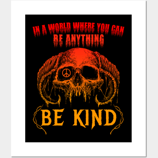BE KIND METAL Posters and Art